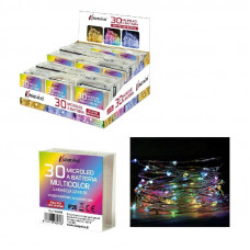 FILO 30 MICROLED A BATTERIA MULTICOLOR (24pz)